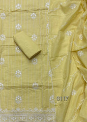 Graceful Cotton Chikankari Suit Set DN14 - Yanchi