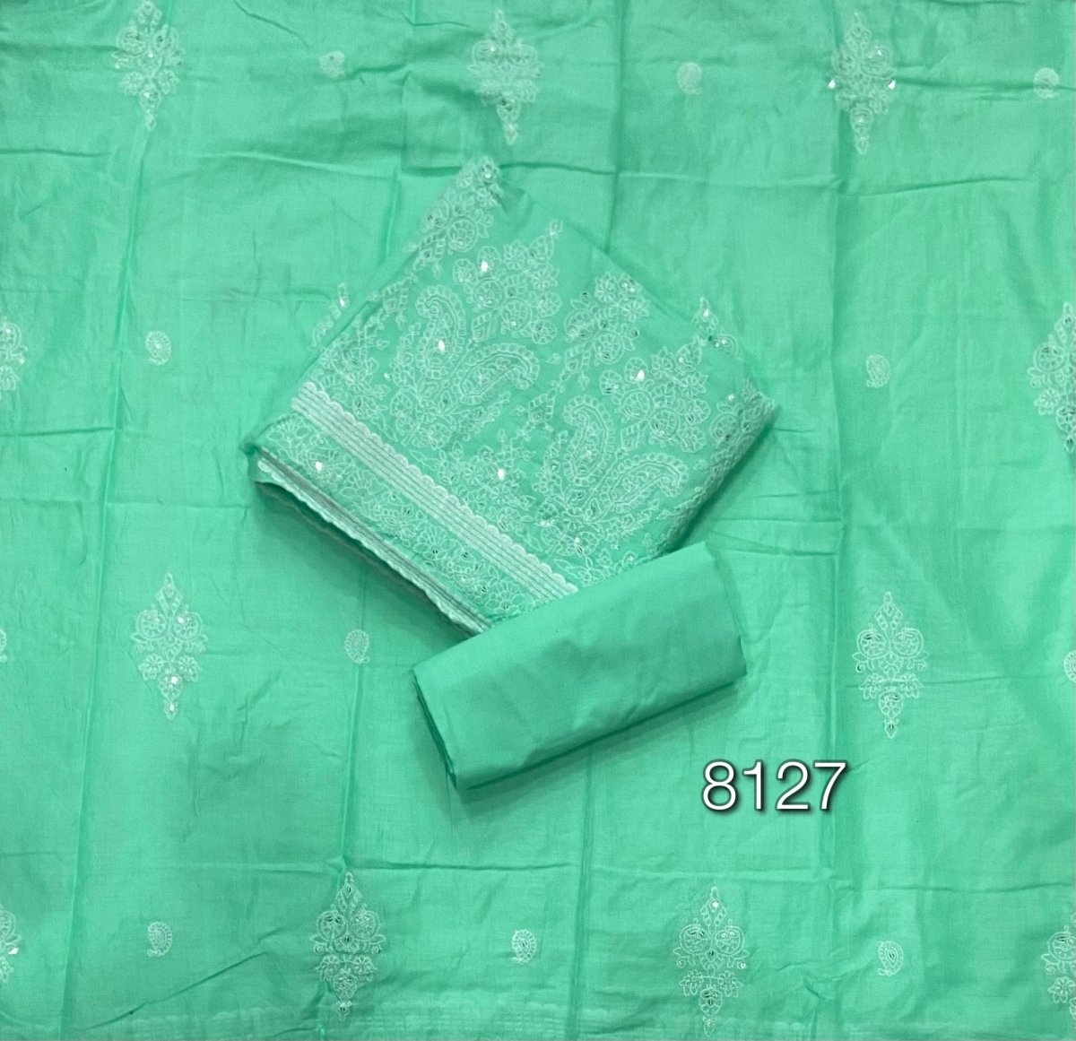Graceful Cotton Chikankari Suit Set DN14 - Yanchi