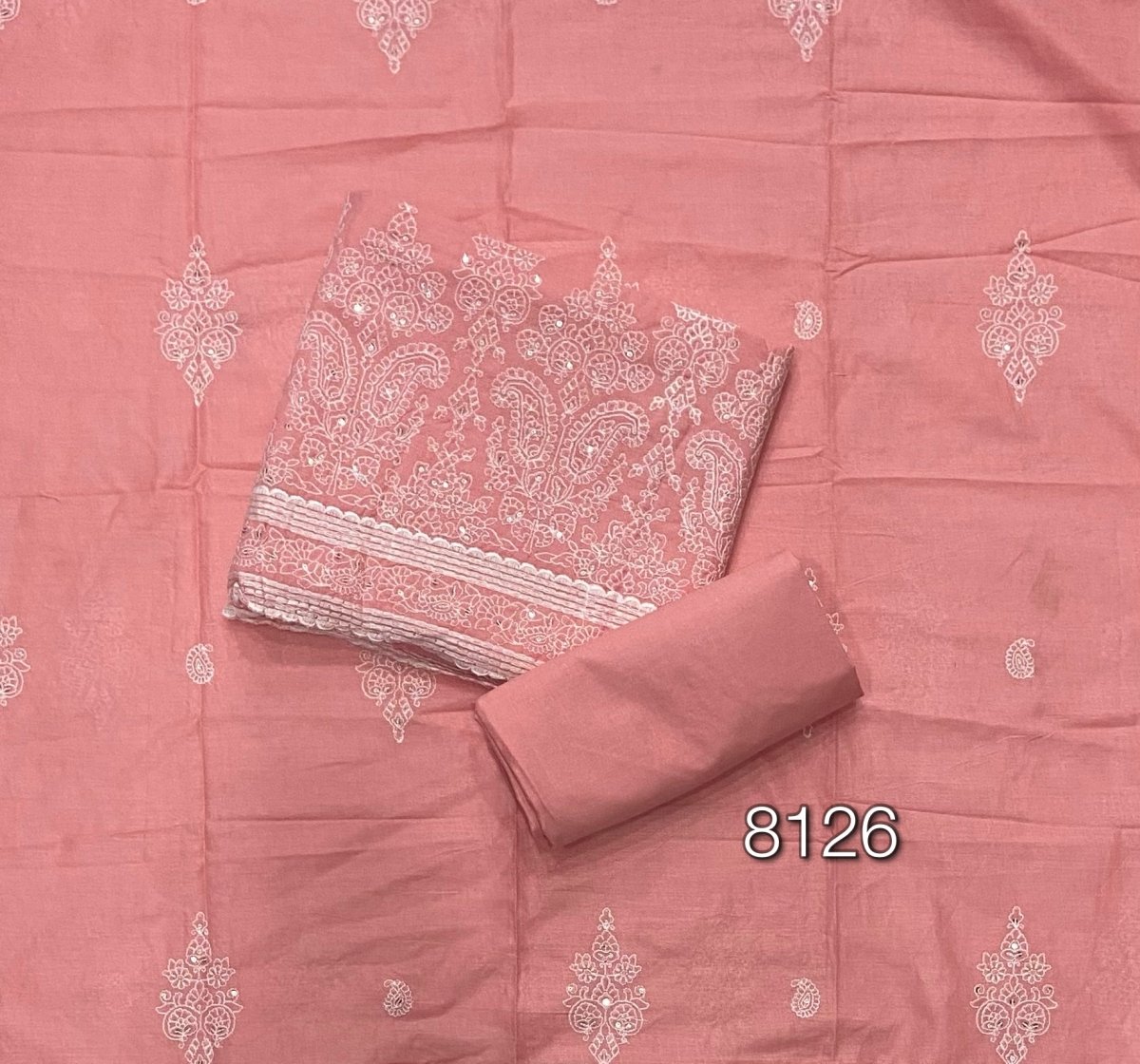 Graceful Cotton Chikankari Suit Set DN14 - Yanchi