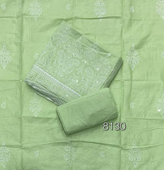 Graceful Cotton Chikankari Suit Set DN14 - Yanchi