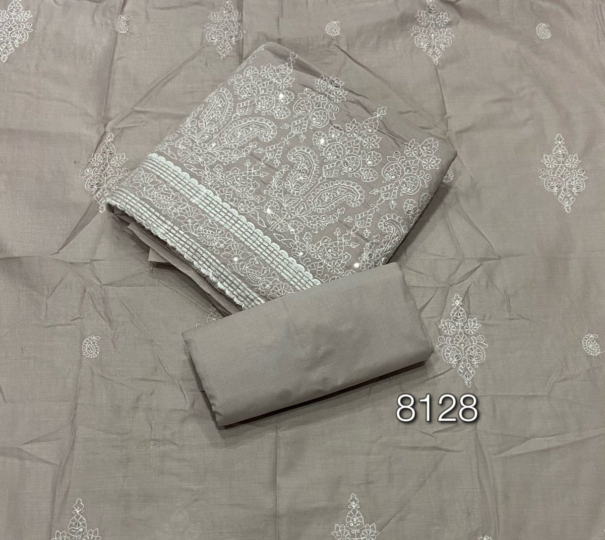 Graceful Cotton Chikankari Suit Set DN14 - Yanchi