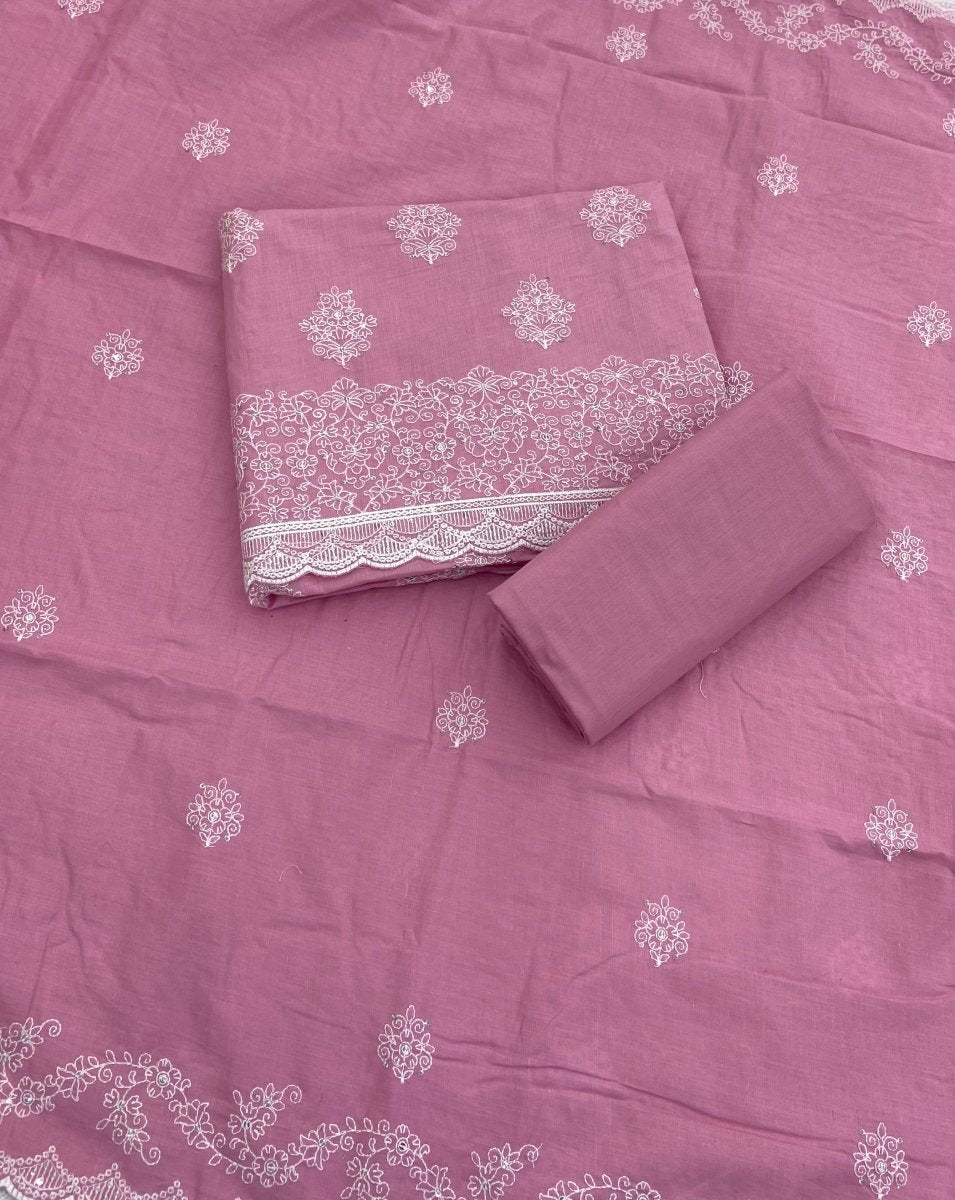 Graceful Cotton Chikankari Suit Set DN14 - Yanchi