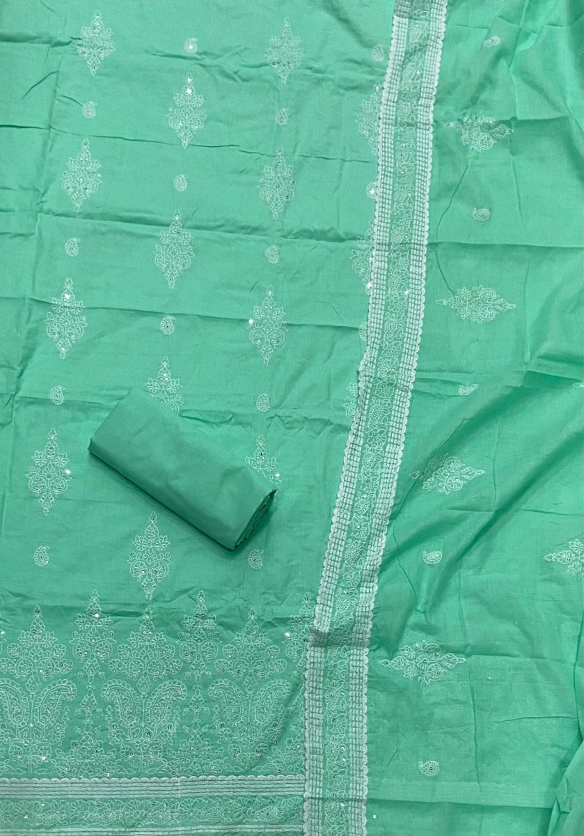 Graceful Cotton Chikankari Suit Set DN14 - Yanchi