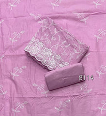 Graceful Cotton Chikankari Suit Set DN14 - Yanchi