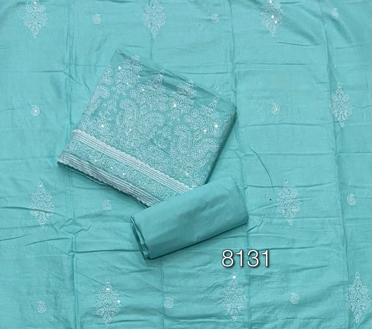 Graceful Cotton Chikankari Suit Set DN14 - Yanchi