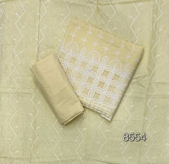 Graceful Cotton Chikankari Suit Set DN15 - Yanchi
