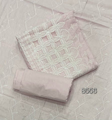 Graceful Cotton Chikankari Suit Set DN15 - Yanchi