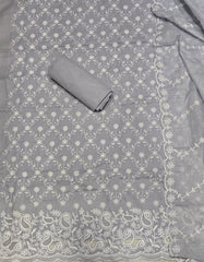 Graceful Cotton Chikankari Suit Set DN3 - Yanchi