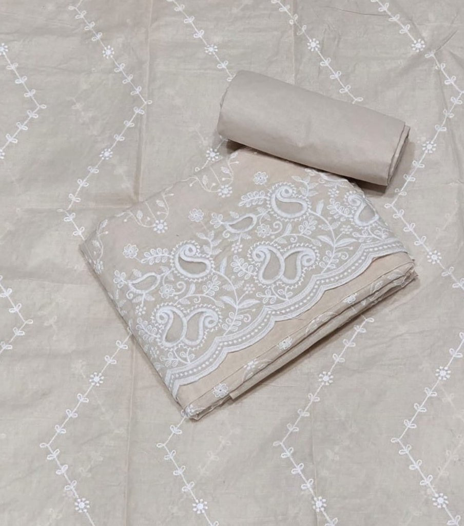 Graceful Cotton Chikankari Suit Set DN3 - Yanchi