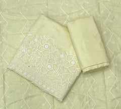 Graceful Cotton Chikankari Suit Set DN5 - Yanchi