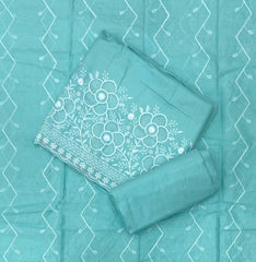 Graceful Cotton Chikankari Suit Set DN5 - Yanchi