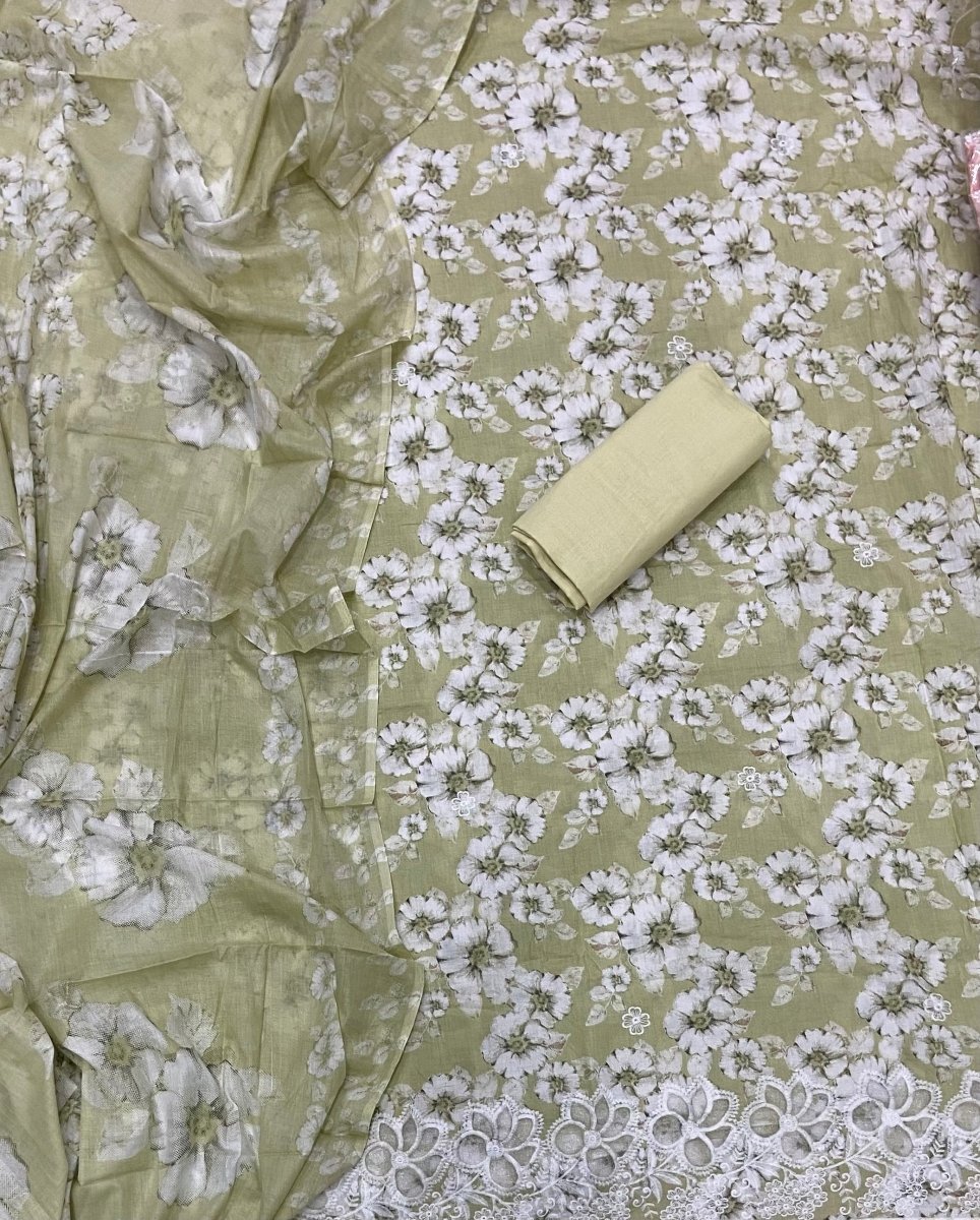 Graceful Cotton Chikankari Suit Set DN7 - Yanchi