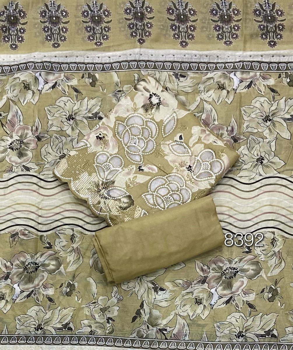 Graceful Cotton Chikankari Suit Set DN7 - Yanchi