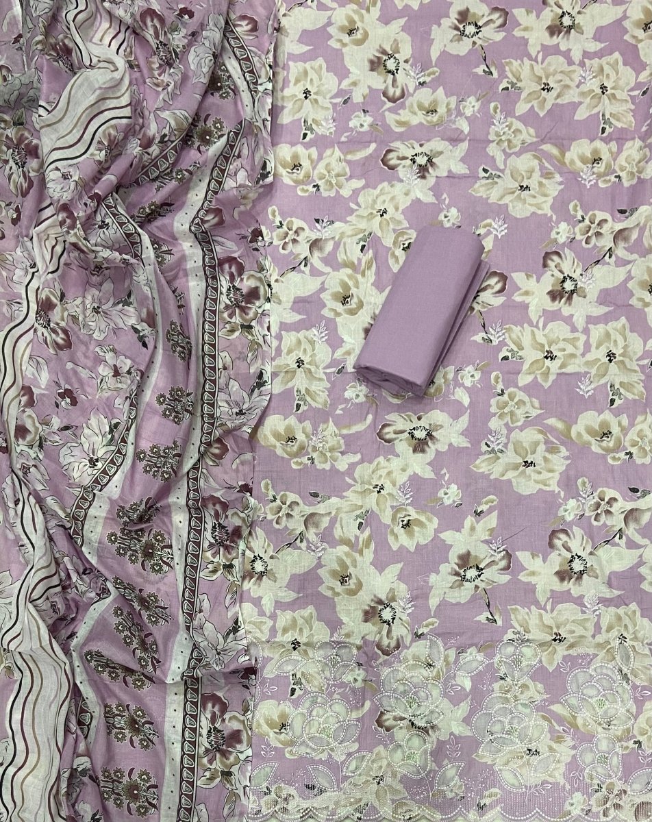 Graceful Cotton Chikankari Suit Set DN7 - Yanchi