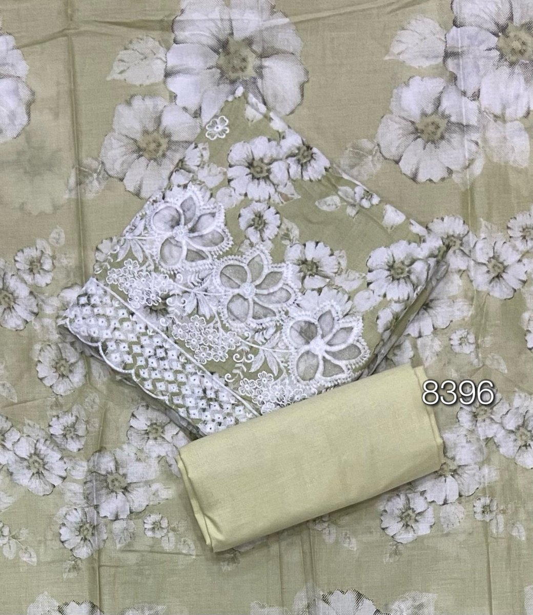 Graceful Cotton Chikankari Suit Set DN7 - Yanchi