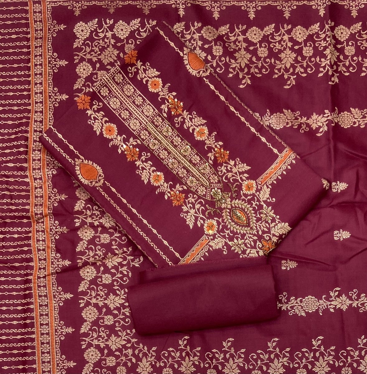 HK Acrylic Winter Suit Set (Avni) - Yanchi