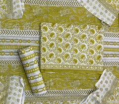 Luxury cotton Suit Set with sequence work - Yanchi
