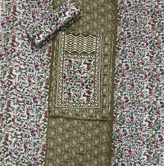 Luxury cotton Suit Set with sequence work - Yanchi