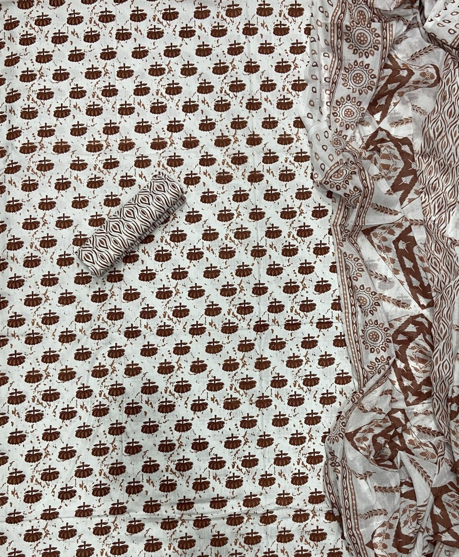 Luxury cotton Suit Set with sequence work - Yanchi