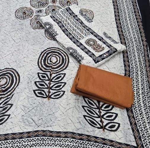 Luxury cotton Suit Set with sequence work - Yanchi