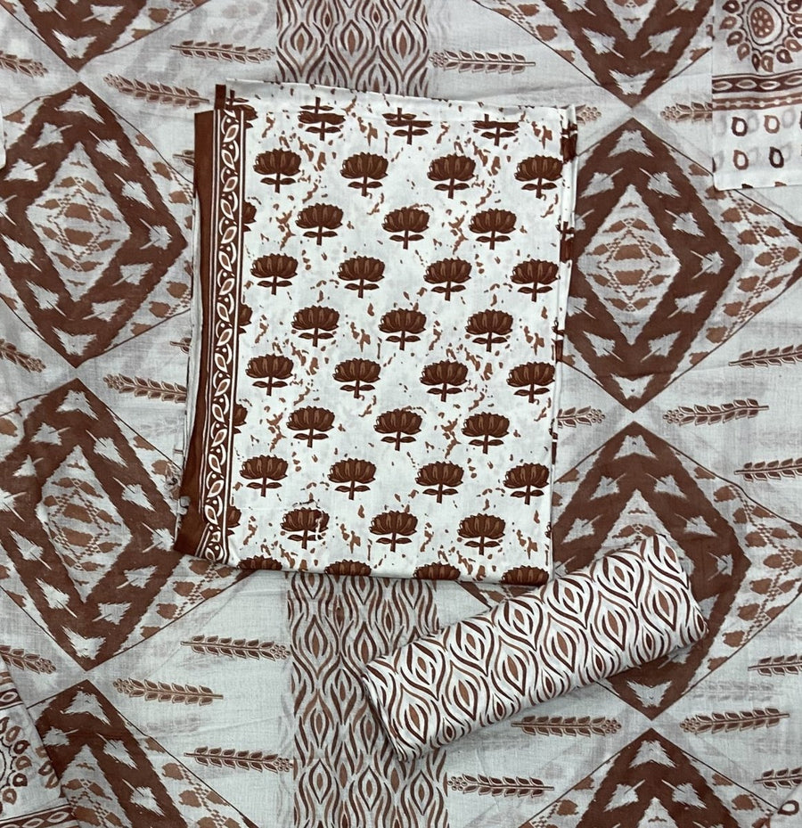 Luxury cotton Suit Set with sequence work - Yanchi