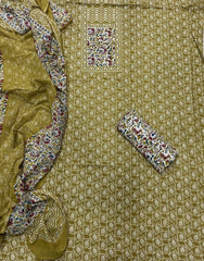 Luxury cotton Suit Set with sequence work - Yanchi