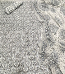 Luxury cotton Suit Set with sequence work - Yanchi