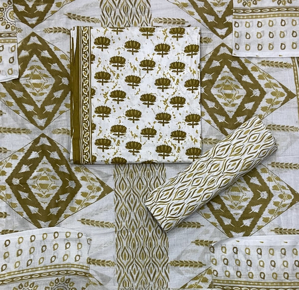 Luxury cotton Suit Set with sequence work - Yanchi