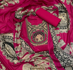 Luxury cotton Suit Set with Sequence work - Yanchi