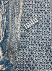 Luxury cotton Suit Set with sequence work - Yanchi