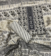 Luxury cotton Suit Set with sequence work - Yanchi