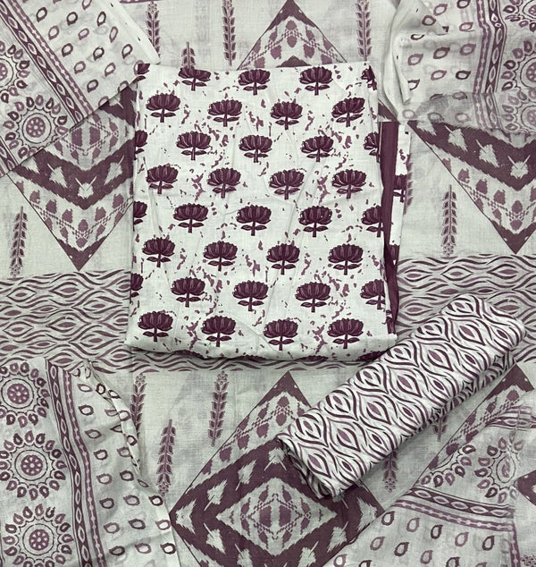 Luxury cotton Suit Set with sequence work - Yanchi