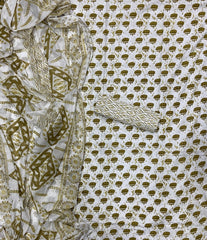 Luxury cotton Suit Set with sequence work - Yanchi
