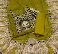 Luxury cotton Suit Set with Sequence work - Yanchi