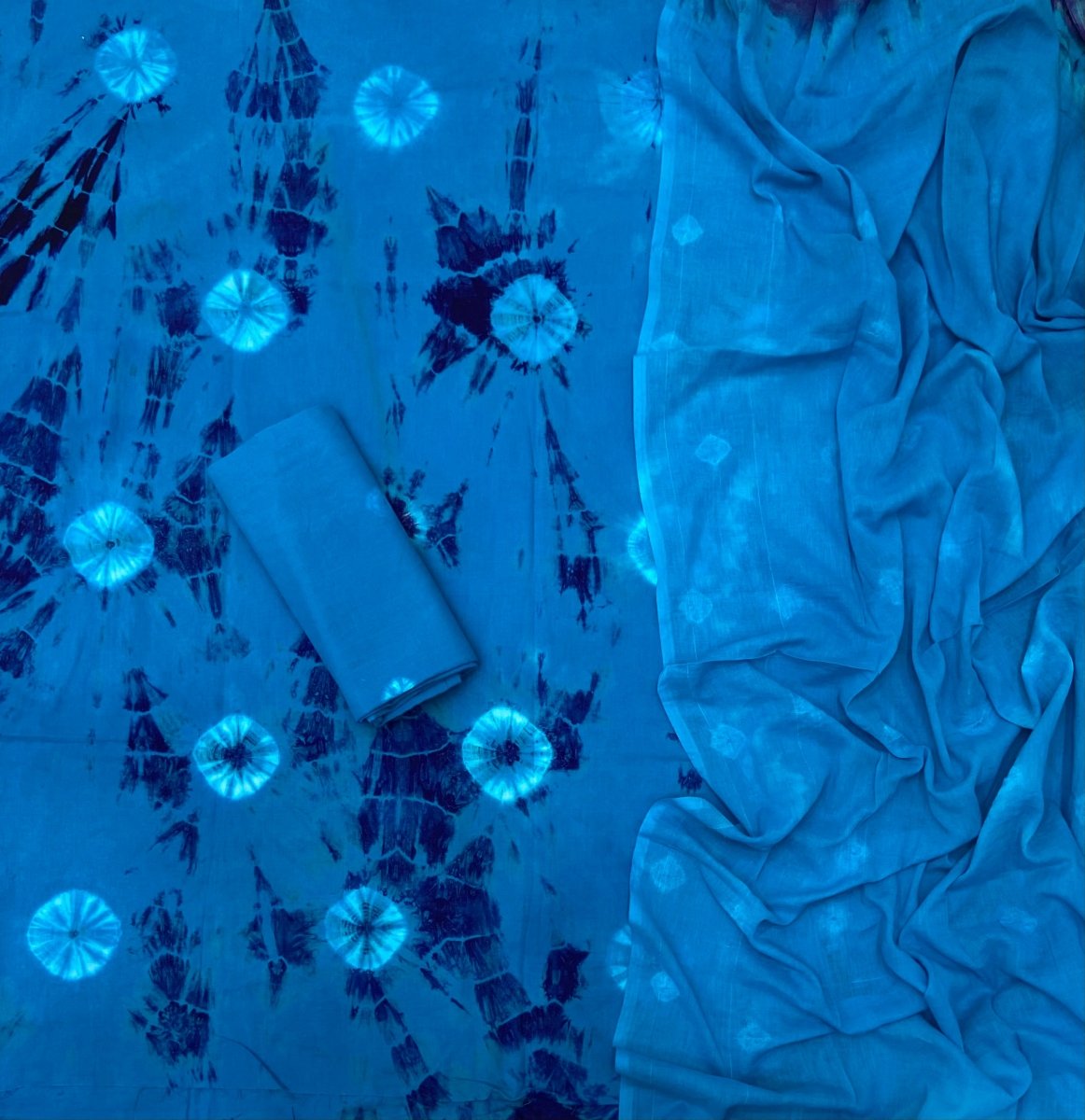 Matching Classic Tie Dye Suit (Blue) - Yanchi