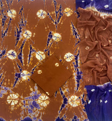 Matching Classic Tie Dye Suit (Brown - Blue) - Yanchi