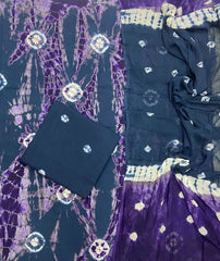 Matching Classic Tie Dye Suit (Grey - Purple) - Yanchi