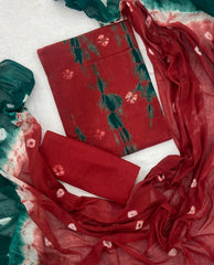 Matching Classic Tie Dye Suit (Red - Green) - Yanchi