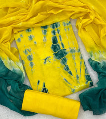 Matching Classic Tie Dye Suit (Yellow - Green) - Yanchi