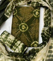 Matching Premium Tie Dye Suit (Mehendi Green) - Yanchi