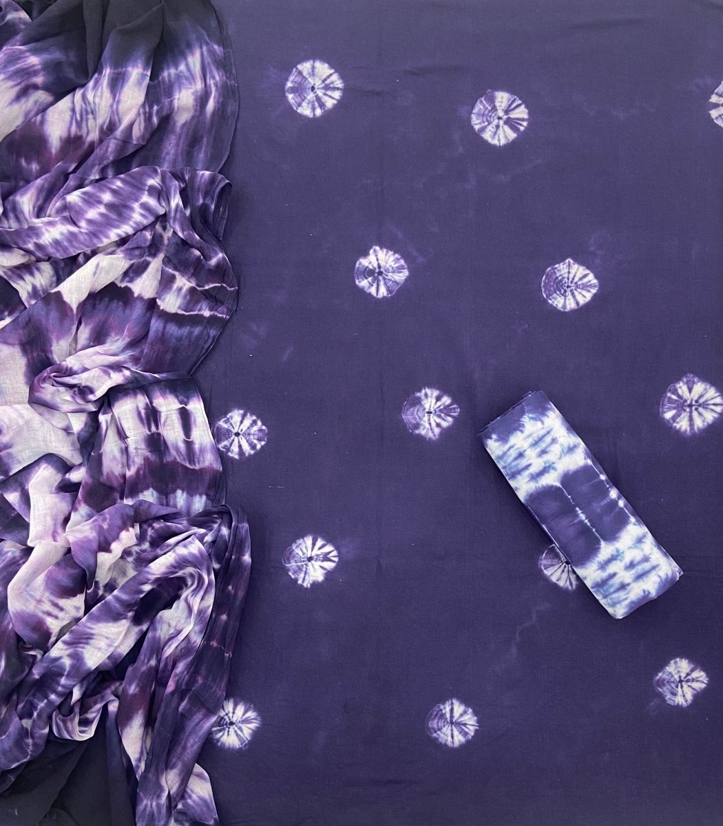 Matching Premium Tie Dye Suit (Purple) - Yanchi