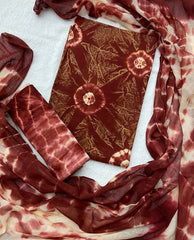 Matching Premium Tie Dye Suit (Rust) - Yanchi