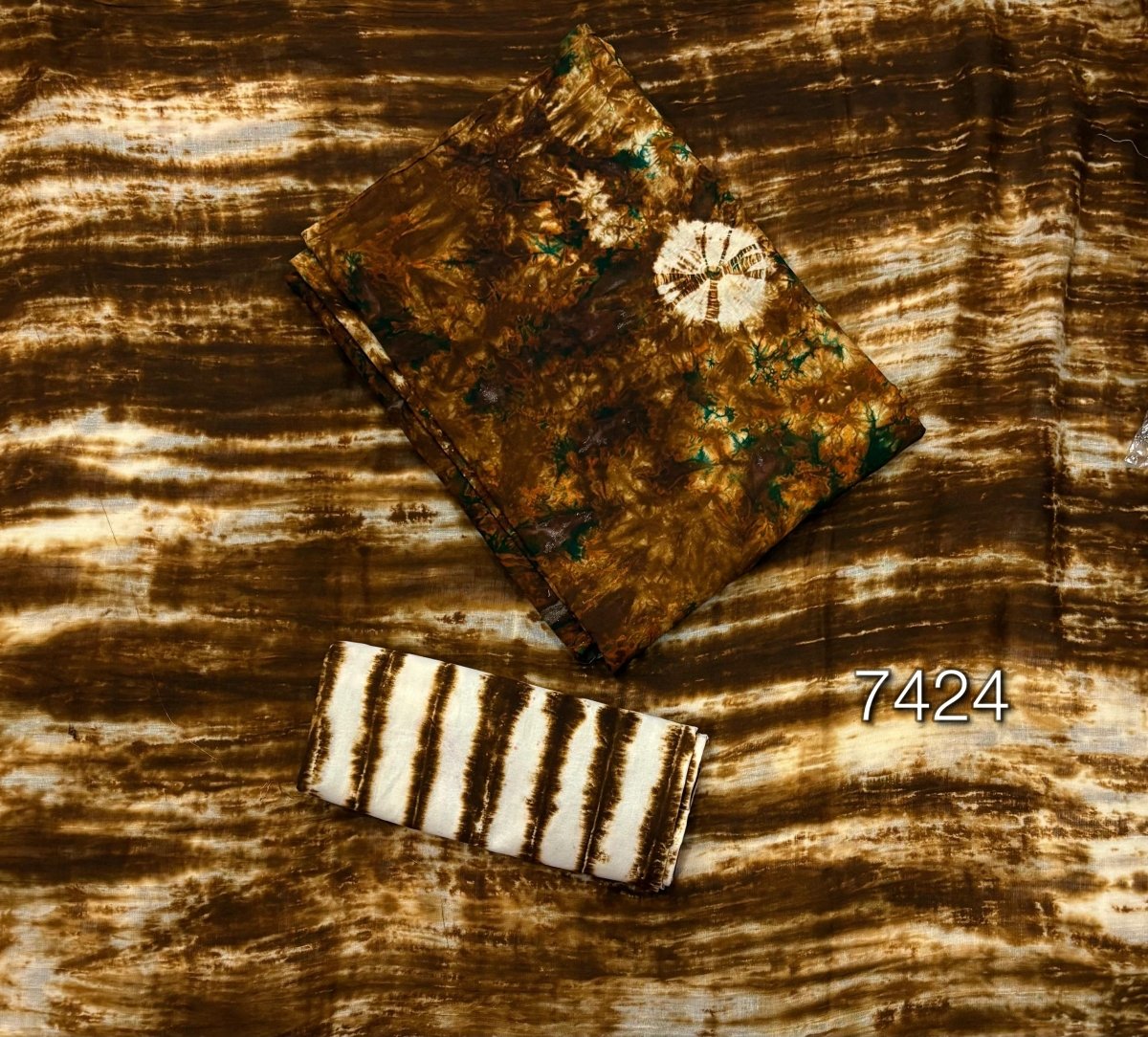 Matching Premium Tie Dye Suit Set(Brown) - Yanchi