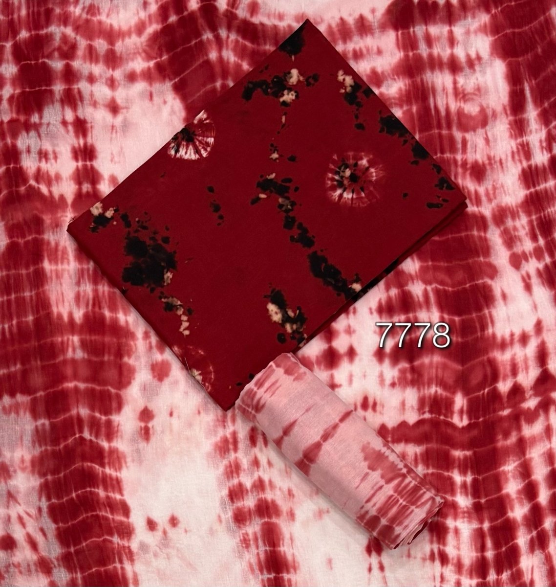 Matching Premium Tie Dye Suit set(Red) - Yanchi
