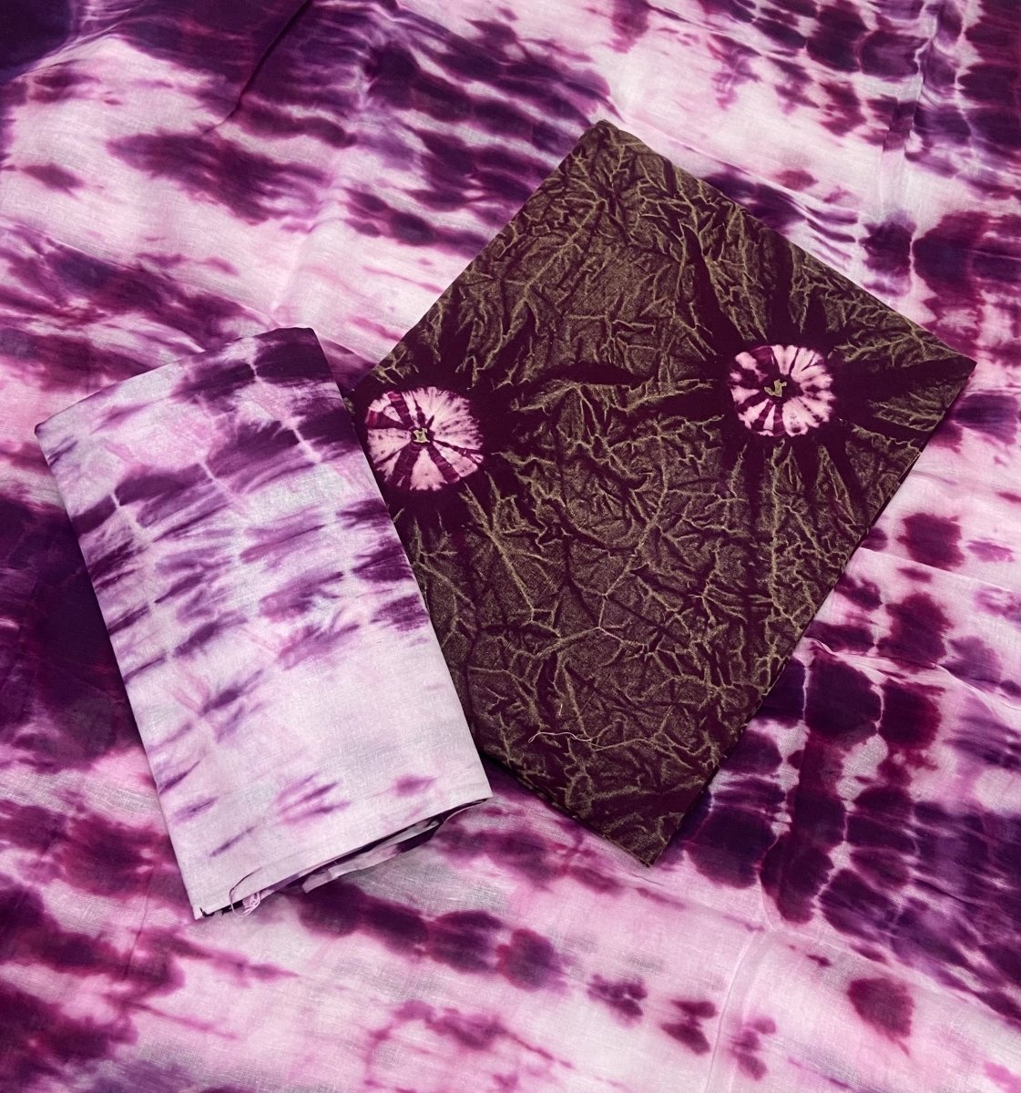 Matching Premium Tie Dye Suit(Purple) - Yanchi