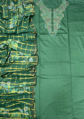 Netra Premium Glace Cotton With Embroidery Suit Set - Yanchi