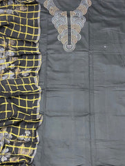Netra Premium Glace Cotton With Embroidery Suit Set - Yanchi