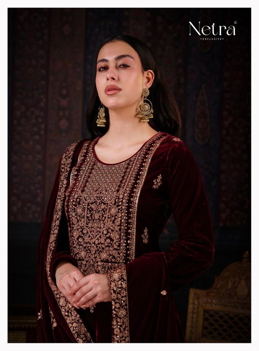 Netra Winter Velvet Suit Set - Yanchi