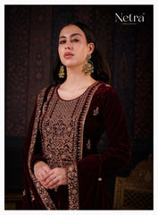 Netra Winter Velvet Suit Set - Yanchi