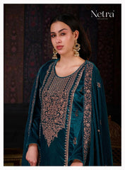 Netra Winter Velvet Suit Set - Yanchi